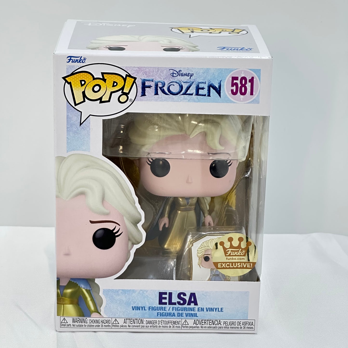 Funko Pop! Disney Frozen #581 - Elsa Gold with Pin & protector