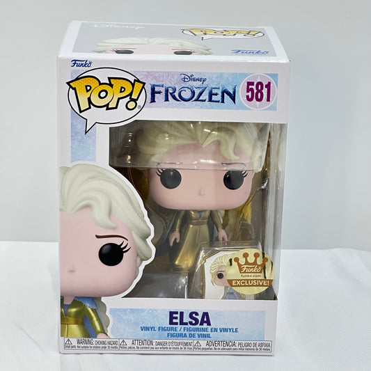 Funko Pop: Gold Disney Frozen 581 ELSA with Pin and Protective Case